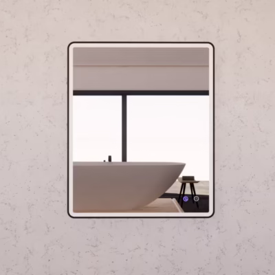 MAYA Black Frame Rectangular LED Mirror(600-1500)mm