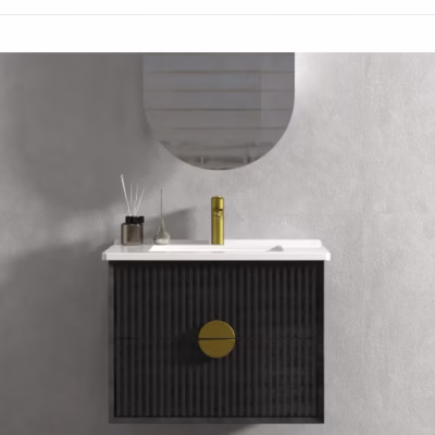 600mm KINGO Matte Black Vanity