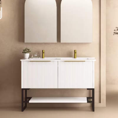 1500mm THENA Matte White Vanity