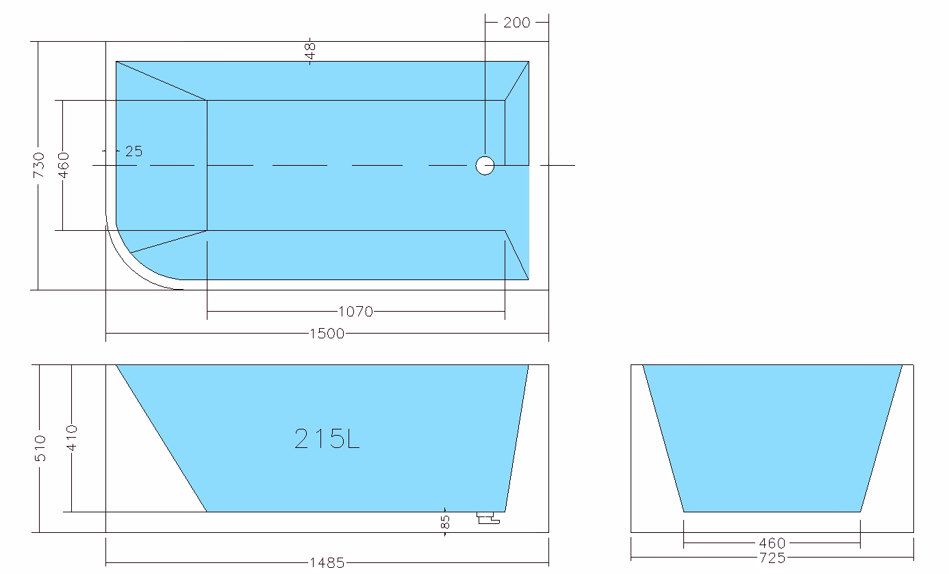 1500x730x510MM