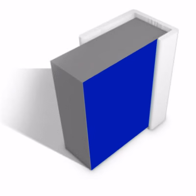Wet Wall Panel End Cap Trim 2400mm 10mm (All Colours)