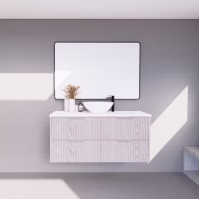 1200mm BALI White Oak Wall Hung Vanity(Single Bowl)