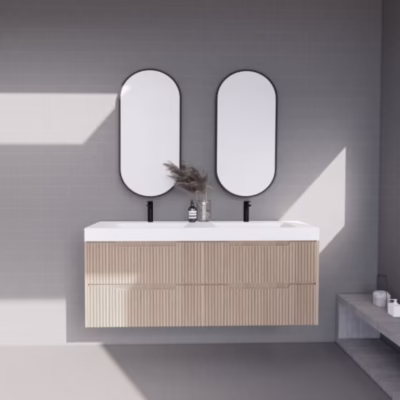 1500mm BALI American Oak Wall Hung Vanity(Double Bowl)