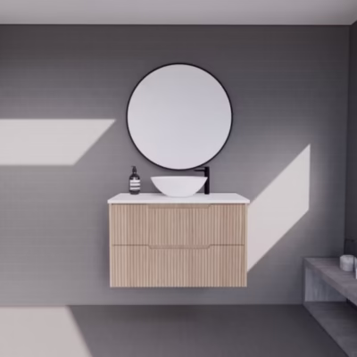 900mm BALI American Oak Wall Hung Vanity