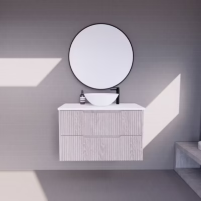 900mm BALI White Oak Wall Hung Vanity