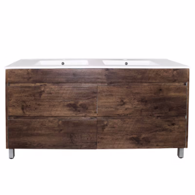 1500mm Dark Oak Drawer Vanity Legs D/B