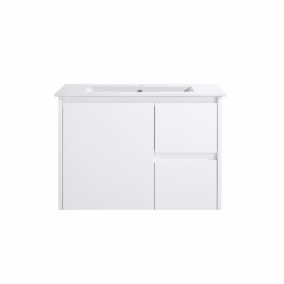 750mm PVC Waterproof Wall Hung Vanity ( R & L Hand Drawers)
