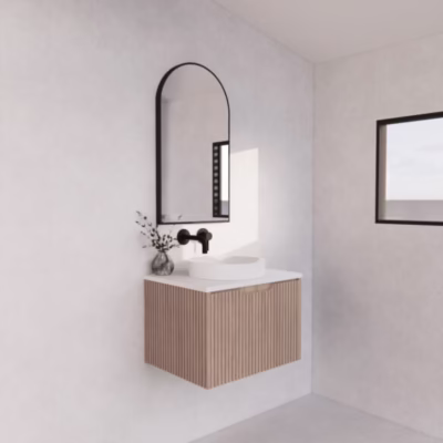 600mm VIENNA American Oak Wall Hung Vanity