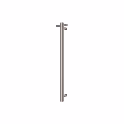 Ravello Brushed Nickel Vertical Heated Towel Rail