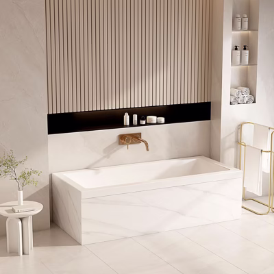 Mira Insert & Island Gloss White Bathtub (1500-1700)mm