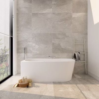 Nova Left-Hand Corner Gloss White Bathtub (1400-1700)mm