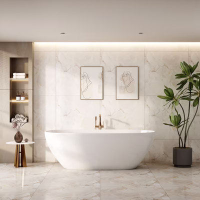 Pilato 1500mm Freestanding Matt White Bathtub