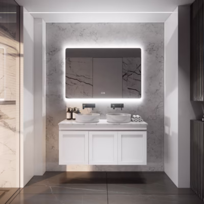 Miami Shaker 1200mm Wall Hung Vanity (Double Bowl)