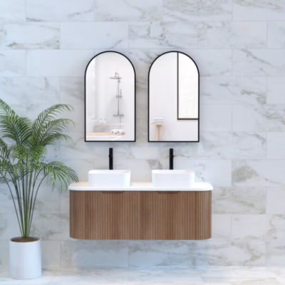 Bergen Solid Timber 1200mm Wall Hung Vanity (Double Bowl)