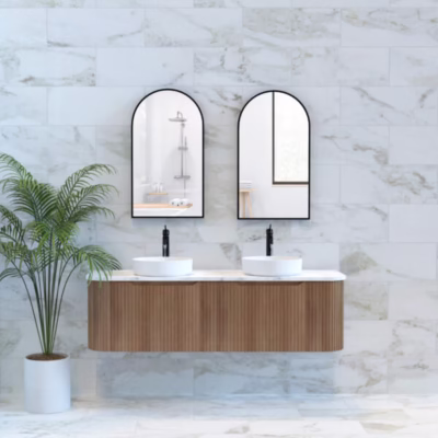 Bergen Solid Timber 1500mm Wall Hung Vanity (Double Bowl)