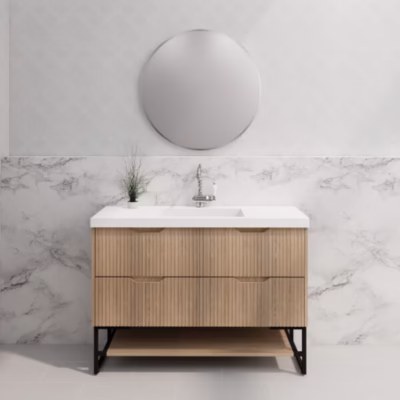 1200mm BALI American Oak Vanity on Legs (Single Bowl)
