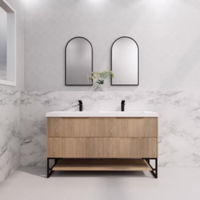 1500mm BALI American Oak Vanity on Legs(Double Bowl)