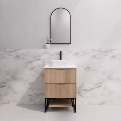 600mm BALI American Oak Vanity on Legs