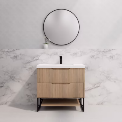 900mm BALI American Oak Vanity on Legs