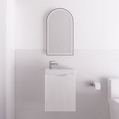 Vienna Matte White 450mm Wall Hung Vanity
