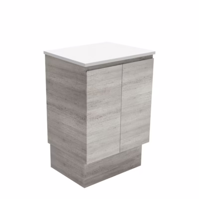 600mm Edge Industrial Vanity on Kickboard