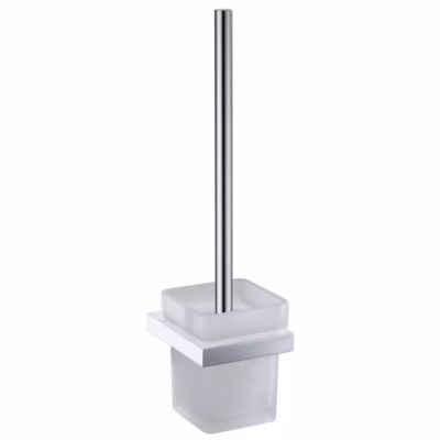 Eden Toilet Brush Holder CHROME & WHITE