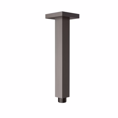 Square Vertical Shower Arm BRUSHED NICKEL 310mm