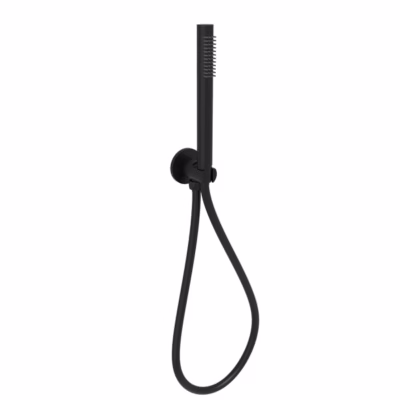 Tube Hand Shower On Wall Outlet Bracket MATTE BLACK