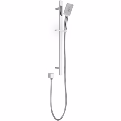 Eden Square Sliding Shower Set CHROME