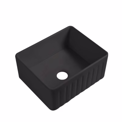 Rocca Fine Fireclay Farm House Buttler Sink 760mm Matte Black