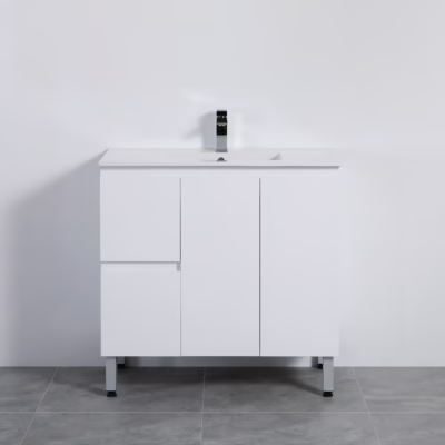 900MM Alpha Free Standing PVC Waterproof Vanity (L Hand Drawer)