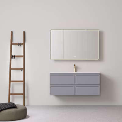 1200MM New Hamilton Federation Wall Hung Cabinet Matte Grey (Single Bowl)