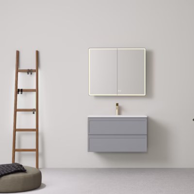 900MM New Hamilton Federation Wall Hung Cabinet Matte Grey