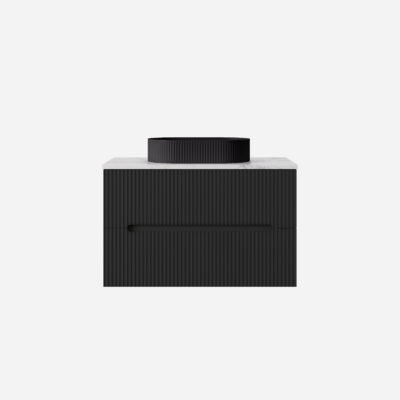 900MM Cabarita Wall Hung PVC Cabinet Matte Black