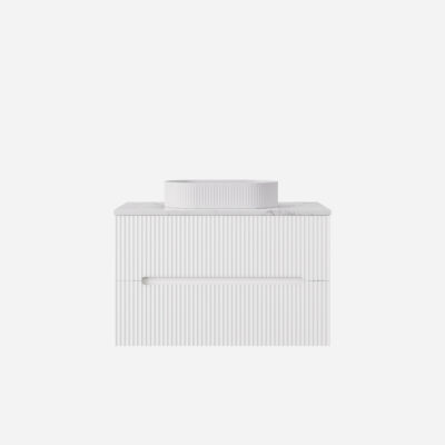 900MM Cabarita Wall Hung PVC Cabinet Matte White