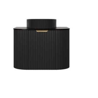 600MM Agena Wall Hung PVC Cabinet Matte Black