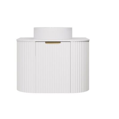 600MM Agena Wall Hung PVC Cabinet Matte White