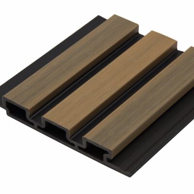 Oak & Black Outdoor Fluted Decor Panel (Sample)