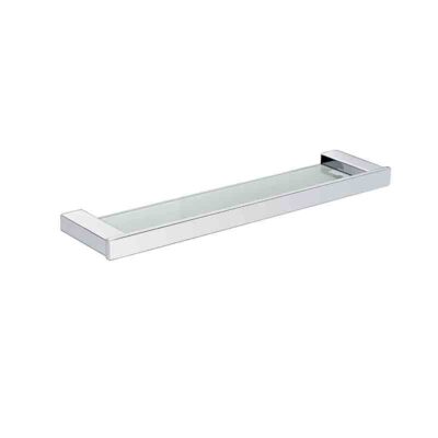 SS ECKIG Chrome Glass Shelf