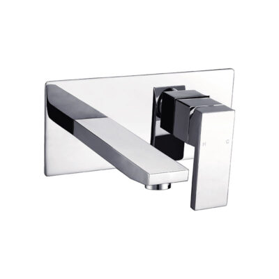 ECKIG Chrome Wall Mixer with Spout