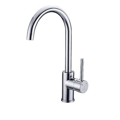 RUND Chrome Gooseneck Sink Mixer