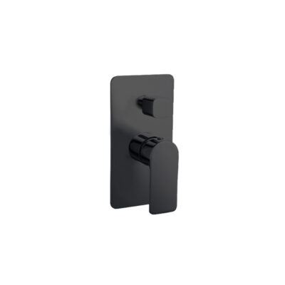 LUXUS Black Wall Mixer with Diverter