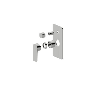 LUXUS Brushed Nickel Wall Mixer with Diverter