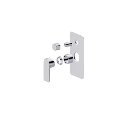 LUXUS Chrome Wall Mixer with Diverter