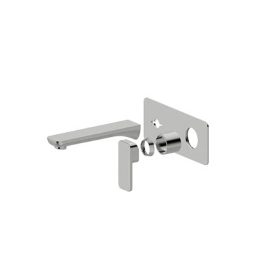 KASTEN Brushed Nickel Wall Mixer with Spout