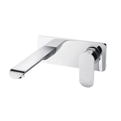 OVAL Chrome Wall Mixer with Spout