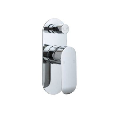 OVAL Chrome Wall Mixer with Diverter