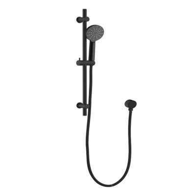 Black Round Hand Shower on Rail