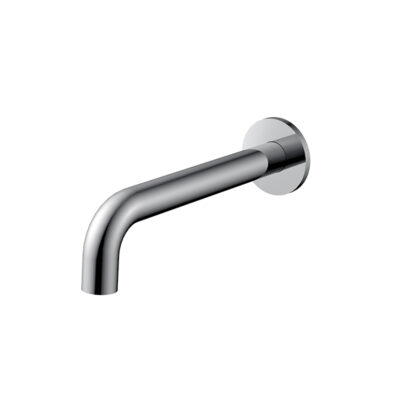 RUND Chrome Curved Wall Spout (200mm)