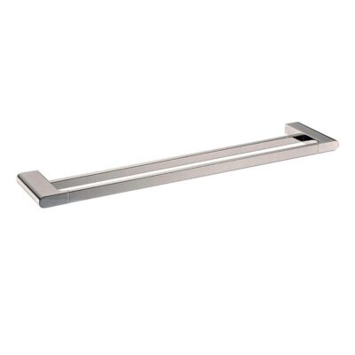 800mm Brushed Nickel VOG Double Towel Rail